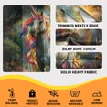 thumbnail image 5 of Rainbow Unicorn Blackout Curtains for Kid Girls Boys Bedroom, Enchanted Forest Cute Fantasy Rod Pocket Curtains for Bedroom Living Room, W42 x L63 Inch, 5 of 6