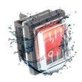 thumbnail image 3 of 4Pcs Rocker Switch Red Light ON/OFF Toggle Switch With Waterproof Cover Widely Used In Various Kinds Of Electrical Appliances, 3 of 4