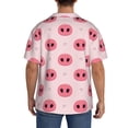 thumbnail image 3 of Balery Pig Noses Camisa Casual de Manga Corta con Botones para Hombre, Texturizada, Estilo Cubano, para Playa, Verano-XX-Large, 3 of 5