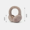 thumbnail image 3 of Winter Warm Plush Earmuffs, Foldable Windproof Ear Protection with Soft Velvet Lining, Cold Weather Ear Muffs for Outdoor Activities, Adjustable Comfortable Earmuffs for Daily Winter Wear Black, 3 of 3