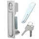 thumbnail image 1 of unbranded 1Ud Cerradura Multipropósito De Plata Para Gabinetes Y Puertas Con Seguro Y Ligero, 1 of 8