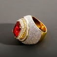 thumbnail image 5 of Sparkly Punky Rapper Luxury Trendy Rings for Men Cool Iced out Hip Hop Cubic Zirconia Domineering Men Rings, 5 of 9