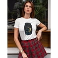 thumbnail image 2 of Crescent Moon And Stars In Jar T-Shirt Women -Image by Shutterstock, Female XX-Large, 2 of 4