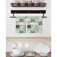 thumbnail image 3 of Boho Spring Floral Kitchen Dish Towels for Drying Dishes Set of 4, Retro Flowers Plants Patchwork Grid Green Waffle Weave Microfiber Hand Tea Bathroom Towels Quick Dry & Absorbent Towel 15.7x23.6, 3 of 7