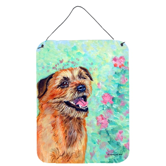 Impresión de Metal Caroline's Treasures 7228DS1216 Border Terrier 16 x 12 Multicolor