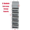 thumbnail image 2 of Organizador colgante para artículos de hogar sencillos con 6 bolsillos para puerta de armario, 2 of 6