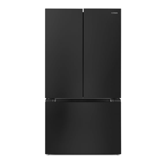 Cosmo 36 in. Vista Collection 27.4 cu. ft. Standard Depth French Door Refrigerator in Matte Black