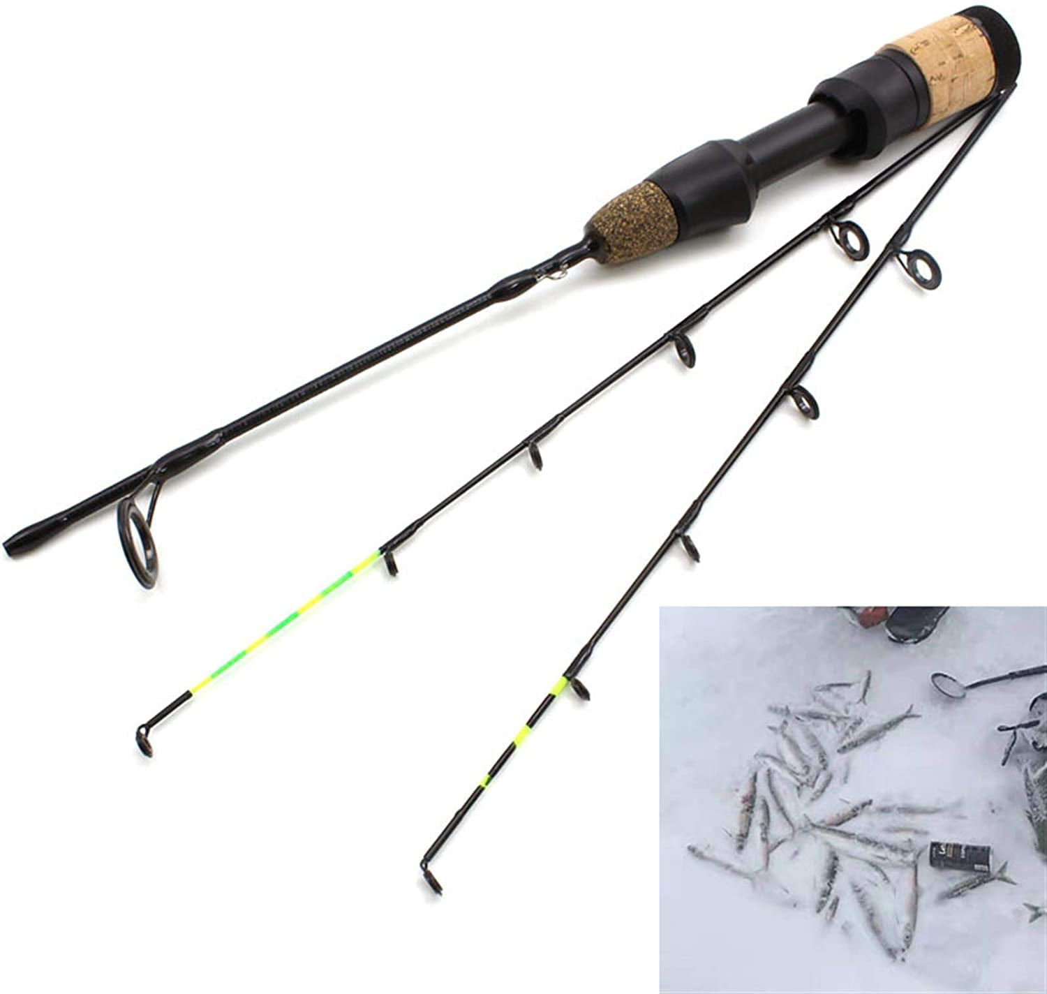 34cm Winter Fishing Rods Ice Fishing Reels Pole Fishing Tackle Spinning Rods 