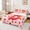 Pink D, variant on Erosebridal Flower Strawberry Bed Sheets for Girls, Kawaii I Letter King Sheets, 4 Pieces