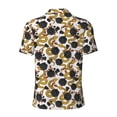 thumbnail image 4 of Rocae Snake And Rose for Men's Short Sleeve Polo Shirt, Quick Drying Performance Moisture Wicking Sports Men's Golf Shirt Small, 4 of 9