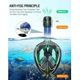 thumbnail image 5 of Greatever Full Face Snorkel Mask, Snorkeling Gear for Adults Kids with Latest Dry Top Breathing System and Detachable Camera Mount, Foldable Panoramic View Snorkeling Mask Set, Anti-Fog & Anti-Leak L, 5 of 7