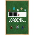 thumbnail image 1 of IDEA4WALL Framed Canvas Art Wall Decor Classic Video Loading Icons with Camo Background Pop Culture Media Digital Art Pop Art Contemporary Comic for Dorm Home Office - 24"x36", 1 of 4