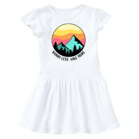 

Inktastic Worry Less Hike More Mountains at Sunset Gift Baby Girl Dress