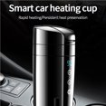 thumbnail image 4 of Taza De Calefacción Portátil Para Coche De 350Ml, 12V, 24V, Taza De Agua Caliente Eléctrica, Pantalla Lcd, Hervidor De Temperatura, Café, Té, Leche, Acero Inoxidable seitruly VI008885-02, 4 of 7
