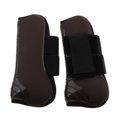 thumbnail image 1 of Botas de Ejercicio Abierto de 2 Pieza de Arranques de Sportstendon Ecuestre para Caballos - Cáscara Y de Neopreno marrón DYNWAVEMX Bota de tendón de caballo, 1 of 7