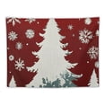 thumbnail image 5 of Pratyus Christmas Tree Snowflakes Folk Art Tapestry Wall Hanging for Bedroom Dorm Decoration, Soft Plush Lightweight Fabric, Easy to Hang, Vivid Pattern Design - Pack of 1 50x40inch, 5 of 6