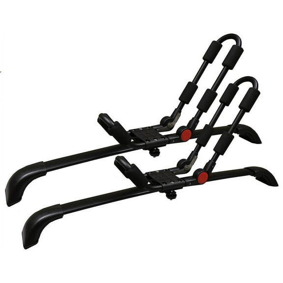 BrightLines Roof Rack Crossbars Kayak Rack Combo Compatible with Toyota Highlander LE & LE Plus 2014-2019