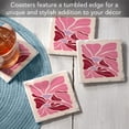 thumbnail image 2 of Thirstystone "Pink BOHO Floral" 4-Pack Tumbled Tile Coasters, 2 of 7