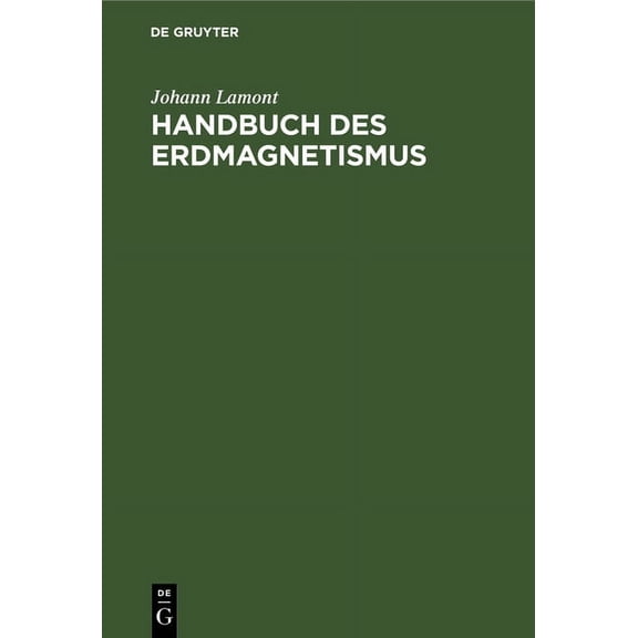 Handbuch Des Erdmagnetismus, (Hardcover)