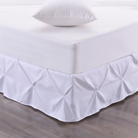 Hudson Pintuck Bed skirt Ruffle 14" Drop