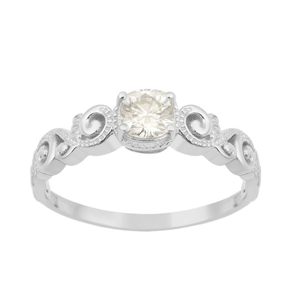 AVDAN 6mm Cushion Moissanite Diamond 925 Sterling Silver Women Gifts Solitaire Ring