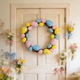 thumbnail image 5 of Orangide Easter Egg Wreath Decoration Spring Door Wreath with Bunny Rabbit Carrot Picks for Home Front Door Wall Window Garden Garland, 5 of 5