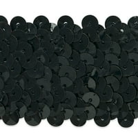 Expo Int'l 5 yards of 4 Row 1 1/2" Metallic Stretch Sequin Trim