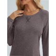 thumbnail image 3 of Womens Long Sleeve T Shirts crew Neck Loose Soft Casual Tops Fall Fashion Comfy Tees, 3 of 6