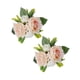 thumbnail image 2 of Inteprter 2 piezas de decoración de pastel de boda, decoración de flores rosas artificiales, artesanía de planta de simulación para adorno de Kits de decoración para fiestas cuatro flores, 2 of 6