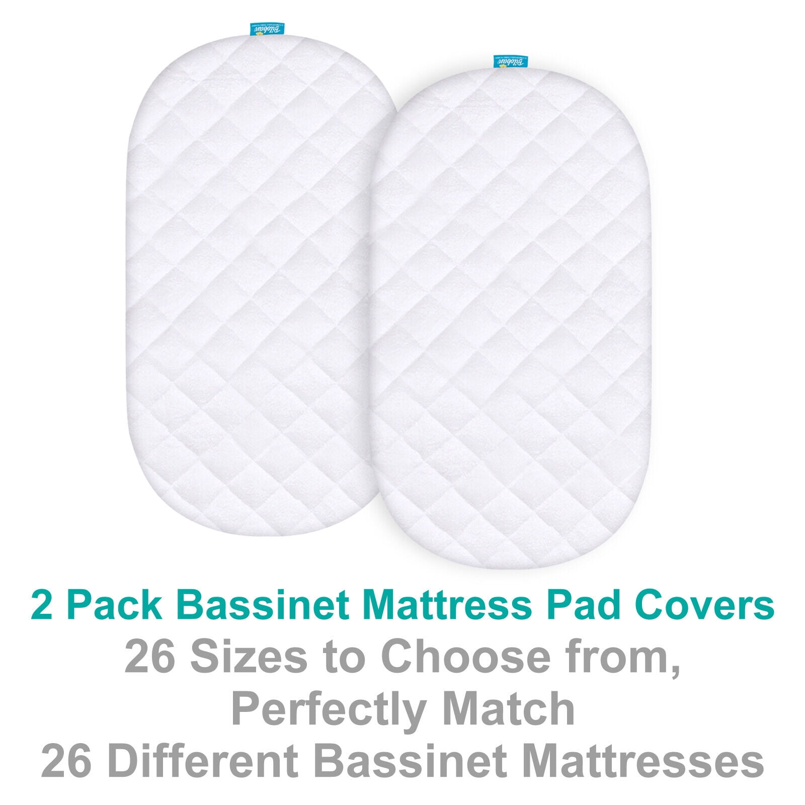 Waterproof Mattress Pad Cover Bamboo Surface 2 Pack Multisize