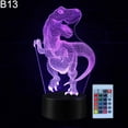 thumbnail image 2 of CNKOO Dinosaur 3D Illusion Color Changing LED Desk Light Child Room Table Night Lamp, 2 of 8