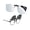 Mirrored Silver-Polarized, variant on Polarized Clip On Sunglasses Over Eyeglasses for Men Women UV Protection (Black)
