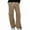 Khaki, variant on Plus Size Pants Solid Color Sports Loose Casual Wide Leg Leggings Sweatpants Women Plus Size