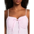 thumbnail image 4 of No Boundaries Juniors Gingham Dress, Sizes XS-XXXL, 4 of 5