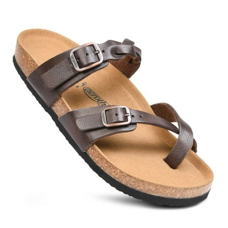 

Aerothotic Women s Irenic Soft Footbed Strappy Slide Sandals