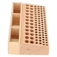 thumbnail image 3 of Hand Work Holder Leather Tool Rack, Leather Craft Tool Box, Wood Rack For Leather Jewelry Stamps Wood DIY Leather Craft 98 Holes, 3 of 8