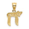 thumbnail image 3 of 14K Yellow Gold Charm Pendant 14 mm 13 Chai, 3 of 4