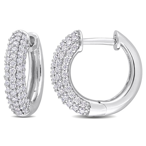 Everly Women's Created Moissanite Sterling Silver Earrings