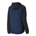 thumbnail image 5 of Sport-Tek Heather Colorblock Raglan Hooded Wind Jacket. JST40, 5 of 5