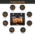thumbnail image 6 of CUSIMAX Air Fryer Oven, 10-in-1 Convection Oven, 24QT Air Fryer Combo, Countertop Air Fryer Toaster Oven with Rotisserie & Dehydrator, Rich Accessories, Black, 6 of 6
