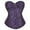 Dark Purple, variant on Corset Tops for Women Going Out Vintage Strapless Corset Crop Tube Top Bodyshaper Women's Bustier Corset Top Sets Black Satin Waist Cincher Gold S