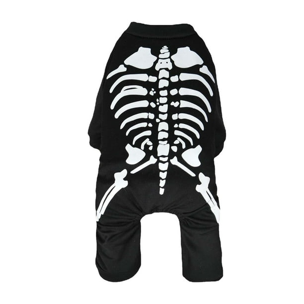 Disfraz de esqueleto para perro de Halloween, mono, disfraces, decoraciones, ropa para perros L