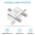 thumbnail image 5 of Two Splitters for TV Amplifier High Speed Internet One Out Coaxial Cable Dispenser, 5 of 6