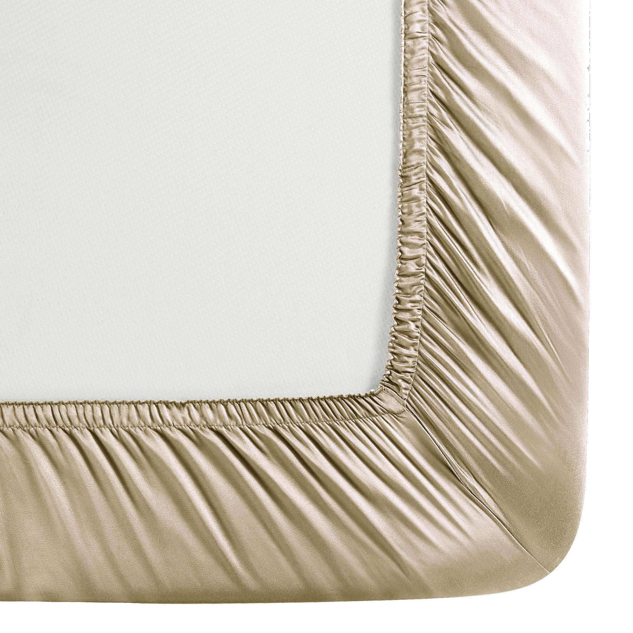 Allswell 4-Piece Soft & Silky Serenity 100% TENCEL™ Bed Sheets Set, Tan, King