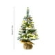 thumbnail image 3 of Árbol de Navidad de Mesa con Guirnalda de Luces Led | Mini Árbol de Navidad Artificial de 43 Cm | Ramas de Cedro de Plástico Realistas | Fácil de Montar | Decoración Navideña para Interiores, Fiestas, 3 of 6