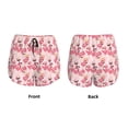 thumbnail image 3 of Pofeuu Summer Flamingo Print Women's Athletic Shorts Running Workout Shorts Tummy Control Quick Dry Gym Shorts with Pockets Double layer sports shorts-Small, 3 of 7