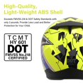 thumbnail image 2 of Casco de moto SLMOTO para jóvenes y niños, integral, amarillo, XXL, 2 of 9