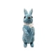 thumbnail image 2 of Figura Decorativa de Conejo de Pascua de Resina con Efecto Ratán Tejido y Detalle de Lazo., 2 of 6