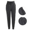 thumbnail image 3 of Mujeres Fitness Fitness Joggers Poliéster Pantalones De Chándal Sueltos Para Correr Gris, 3 of 7