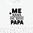 thumbnail image 4 of Inktastic Me Plus Nana Equals One Broke Papa Girls Baby Dress, 4 of 5